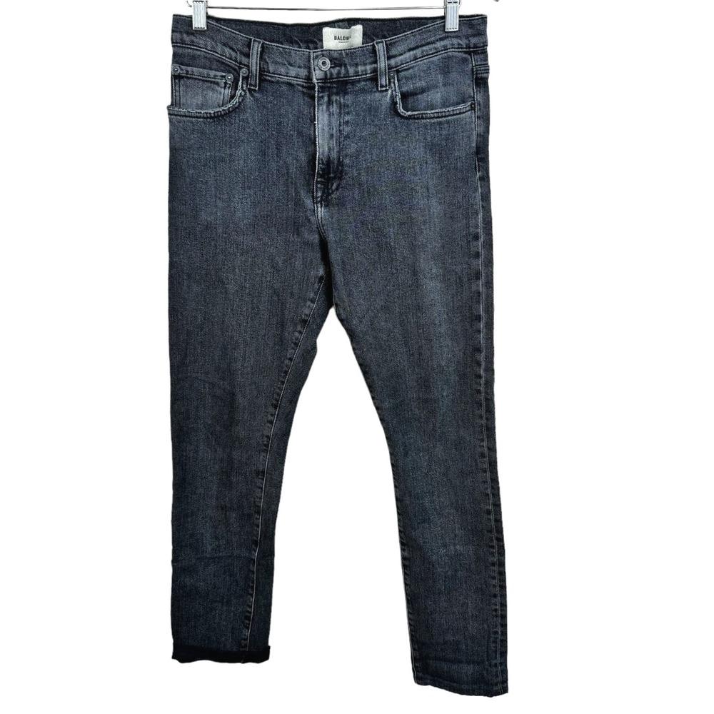 Baldwin Kansas City Mens‎ Gray Wash Denim Jeans Slim Fit Size 31x29